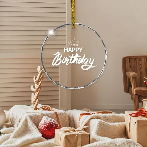 Vista 8 de Adornos de Navidad personalizados 2025, adorno acrílico personalizado con foto de pata de gato con texto, decoración de árbol de Navidad para gatos