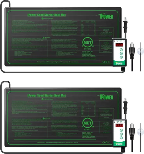 Vista 19 de iPower Alfombrilla térmica duradera e impermeable para plántulas, almohadilla hidropónica cálida para un inicio eficiente de semillas, uso