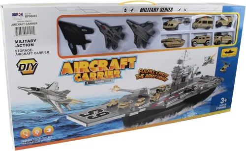 Vista 2 de Daron Worldwide Trading Aircraft Carrier BP96243 Playset, para 36 meses a 180 meses Gris