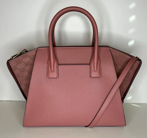 Vista 8 de Michael Kors Avril - Bolso grande con cremallera superior con gancho grande para bolso Continental