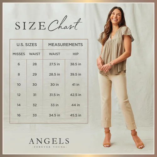 Vista 5 de Angels Forever Young Jeans ajustados de tiro medio 360 Sculpt para mujer (estándar y plus)