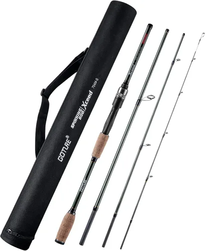 Vista 21 de Goture Cañas de Pescar de Viaje, Caña de Pescar de 4 Piezas con Estuche/Bolsa, Caña de Casting/Spinning, Caña Baitcasting Ultraligera de 7 Pies