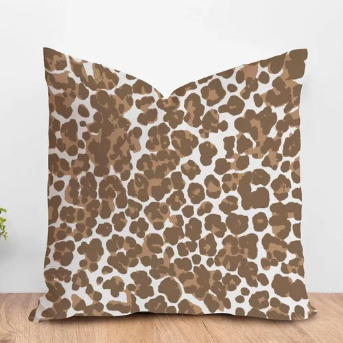 Vista 64 de ArogGeld Funda de almohada para sofá, guepardo y leopardo, estampado de leopardo, funda de cojín decorativa de granja para sala de estar