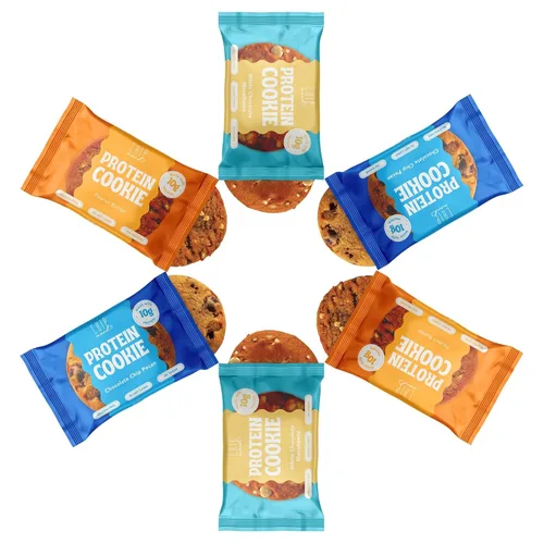 Vista 9 de ChipMonk Galletas para hornear, nueces con chispas de chocolate y nueces altas en proteínas, aperitivos de gimnasio aptos para dietas bajas
