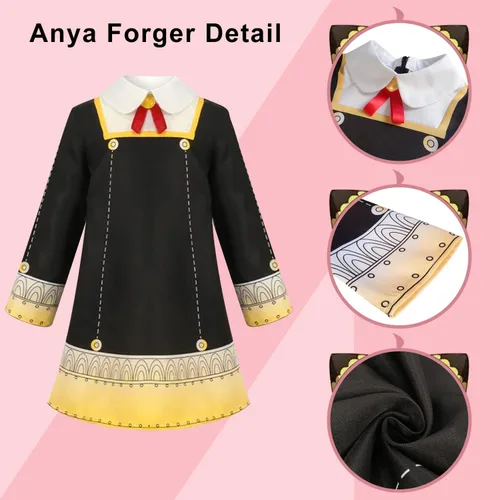 Vista 5 de Disfraz de cosplay familiar espía Yor Forger para cosplay de Anya Forger