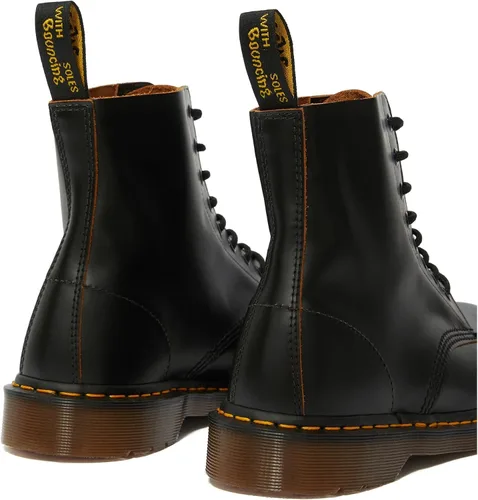 Vista 5 de Dr. Martens, Botas industriales ligeras para mujer Maple Zip con puntera de acero Negro
