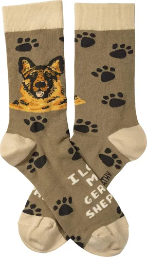 Vista 2 de Primitives By Kathy Socks - Amo a mi pastor alemán, Multi