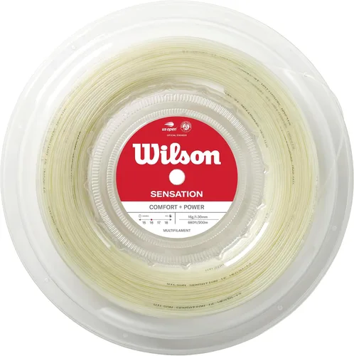 Vista 17 de Wilson Sensation - Juego de cuerda para raqueta de tenis y carrete de 200 m