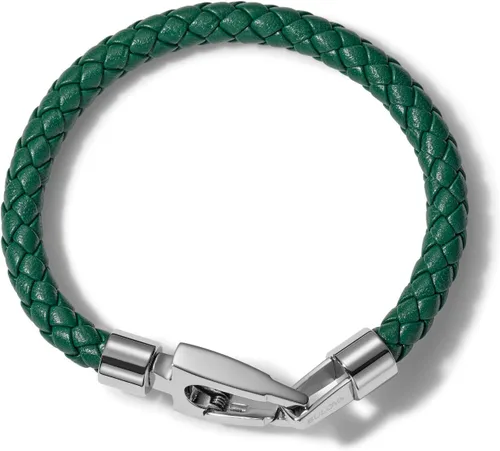 Vista 5 de Bulova Jewelry Men's Marine Star Braided Leather Bracelet with Tuning Fork Clasp