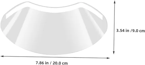 Vista 2 de GALPADA 50 protectores de ojos para corte de pelo, viseras de plástico transparente para uso en peluquerías, maquillaje y corte de cabello, diseño