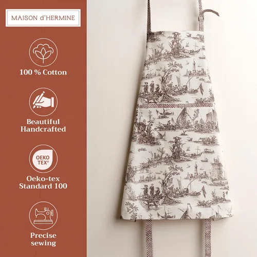 Vista 286 de Maison d' Hermine Delantales para mujer con bolsillo, 100% algodón (27.50 x 31.50 pulgadas)