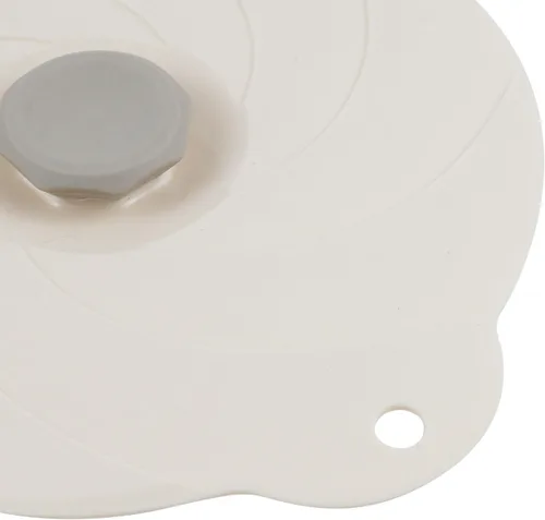 Vista 5 de Paquete de 2 tapas de silicona de 6 pulgadas con diseño de asa para ollas y tazas Food Grade Silicone, Reusable Microwave Splatter Cover, Easy to