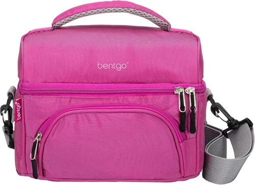 Vista 11 de Bentgo® Bolsa de almuerzo Deluxe - Lonchera duradera y aislada con bolsillo exterior con cremallera, bolsillo interior de malla, correas acolchadas