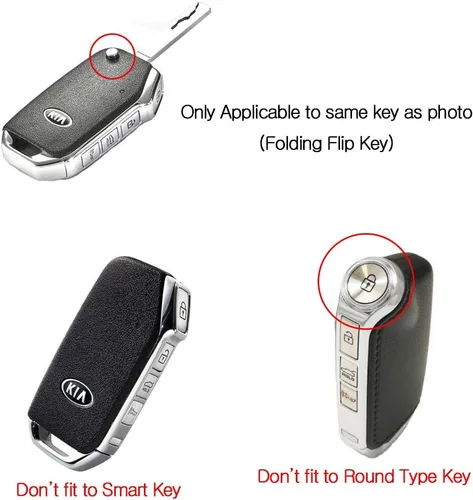 Vista 2 de fob - Funda protectora de silicona para llaves con tapa remota, compatible con vehículos Kia