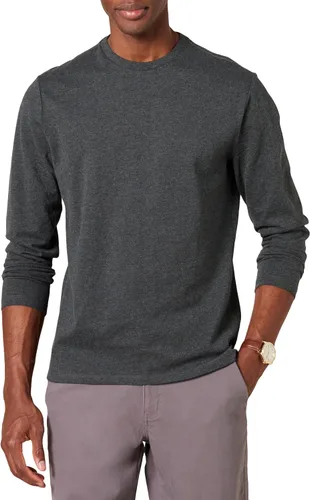 Vista 8 de Amazon Essentials - Camisa de manga larga con corte entallado para hombre, estilos con bolsillo y sin bolsillo Negro