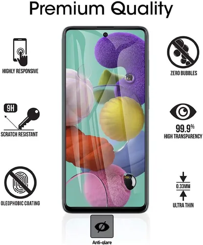 Vista 3 de [Paquete de 2] para Samsung Galaxy S20 FE / A53 / A52 / A51 Protector de pantalla de privacidad de vidrio templado antiespía