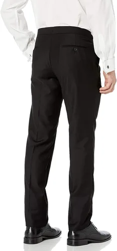 Vista 5 de Adam Baker Conjunto de traje de esmoquin formal de dos piezas de ajuste moderno de un solo pecho para hombre