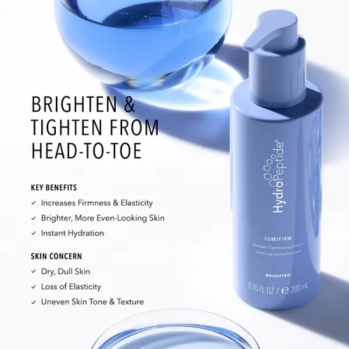 Vista 2 de HydroPeptide LumiFirm Radiant Loción Corporal Tensante, 6.76 onzas Firms & Tightens Body Skin, Hydrates Deeply, Smooths Texture & Boosts Radiance