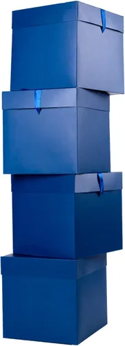 Vista 12 de Elephant-package Paquete de 12 cajas de regalo pequeñas con tapas, cajas de regalo rojas con cinta para Navidad, día de San Valentín, embalaje