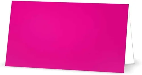 Vista 3 de Fucsia Hot Pink Place Cards - Artículos de papelería para eventos de fiesta (10)