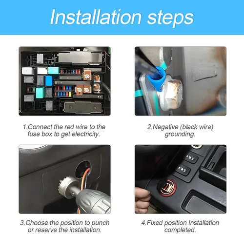 Vista 3 de Enchufe para encendedor de cigarrillos de automóvil de 12 V/24 V, impermeable, a prueba de polvo, toma de corriente, accesorios interiores