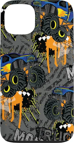 Vista 7 de Funda para iPhone 17 con diseño de Monster Truck Lover para hombres y niños