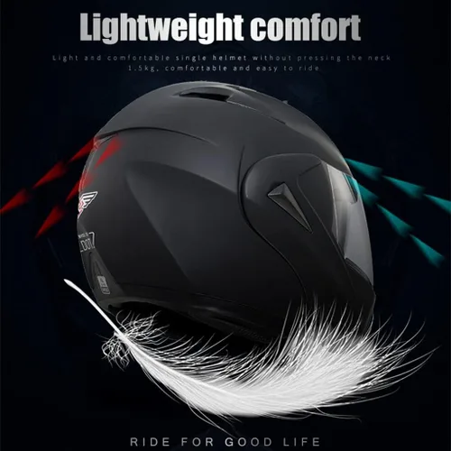 Vista 6 de Casco de motocicleta con Bluetooth de cara completa, casco modular inteligente integrado, aprobado por DOTECE, antivaho doble visera, casco frontal