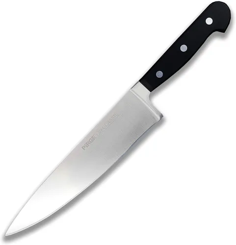 Vista 3 de GLASS MONGER Cuchillo de chef profesional de 8 pulgadas de acero inoxidable alemán de alto carbono, mango ergonómico versátil para cortar en trozos