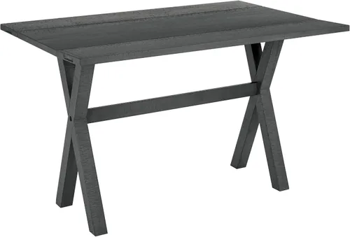 Vista 14 de OSP Home Furnishings Kristen - Escritorio extensible abatible para mesa de comedor, acabado carbón
