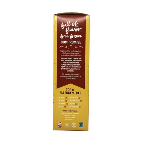 Vista 3 de FREE TO EAT CYBELES COOKIE CHOC CHIP, (108504000400), chips de chocolate, 6 onzas