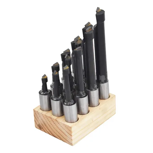 Vista 3 de Juego de barras de mandrinar de 3/4 "C6 12 piezas de barras con punta de carburo 3/4" herramienta de torno de vástago