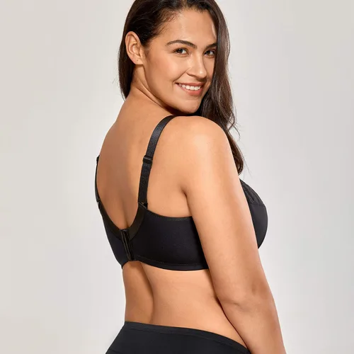 Vista 5 de DELIMIRA Bralette de algodón para mujer, con bolsillos para mastectomía, sin varillas, poscirugía, talla grande, para dormir