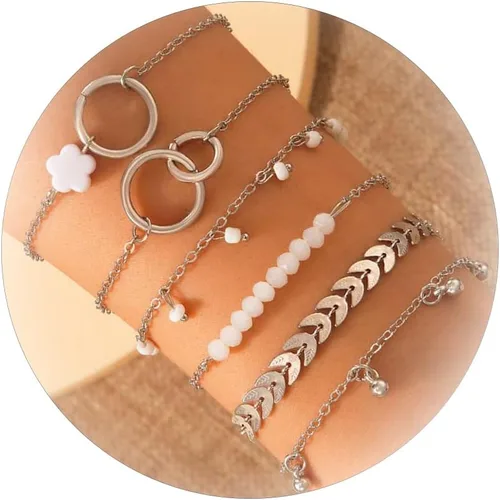 Vista 176 de Long tiantian Pulsera de oro gruesa para mujer, pulseras de oro delicadas, pulseras para mujer, pulseras apilables de eslabones de cadena