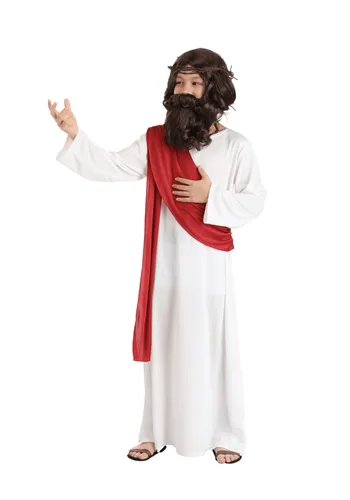 Vista 6 de Disfraz Deluxe de Jesús para Niños Multicolor
