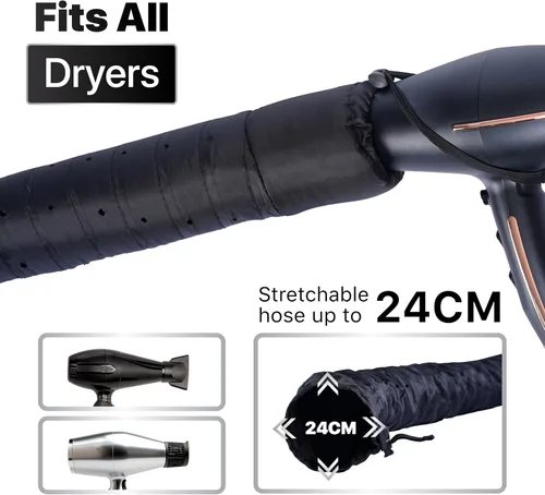 Vista 5 de Gorro de pelo de acondicionamiento profundo, accesorio de secadora con capucha para aceite caliente, máscaras y tratamientos de proteínas, tapa