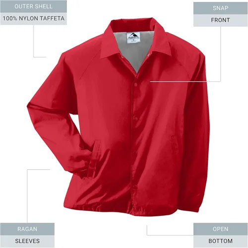Vista 2 de Augusta Sportswear - Chaqueta de entrenador, de nailon con forro