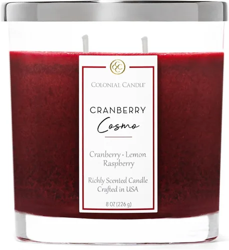 Vista 42 de Colonial Candle Vela perfumada de vainilla ámbar, velas altamente perfumadas para el hogar, vela de cera moteada, 2 mechas, 8 onzas, fabricada