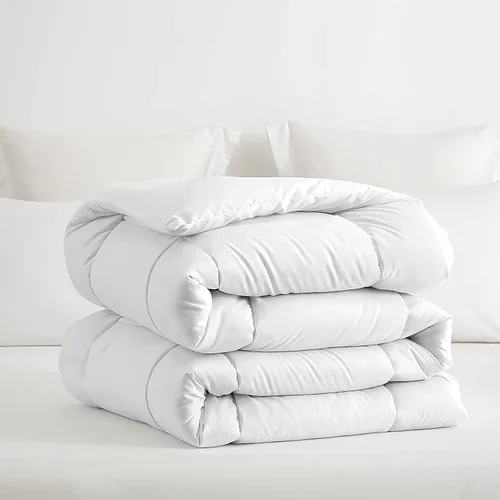 Vista 9 de PURE ECO Edredón de plumón alternativo de 1 pieza tamaño individual/individual XL, súper suave para todas las estaciones, 400 GSM, ligero, 4 lazos