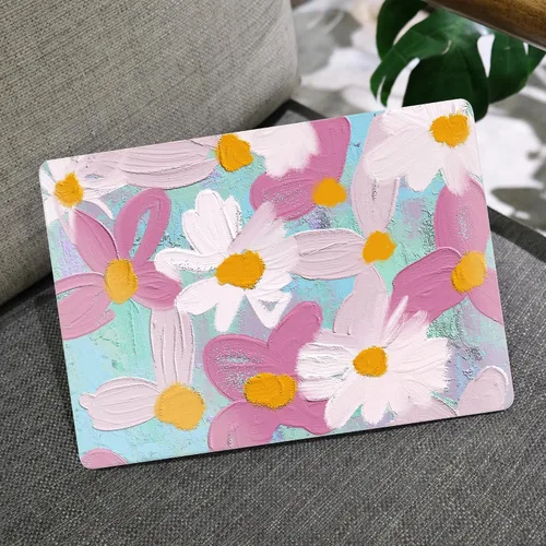 Vista 5 de MEEgoodo Funda para MacBook Air de 13 pulgadas 2021 2020 2019 2018 lanzada A2337 M1 A2179 A1932 con Touch ID, carcasa rígida de plástico y cubierta