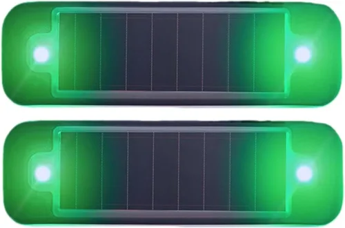 Vista 12 de Paquete de 2 lámparas solares de advertencia, impermeables, mini LED, luz estroboscópica para coche, luz estroboscópica de seguridad para bicicleta