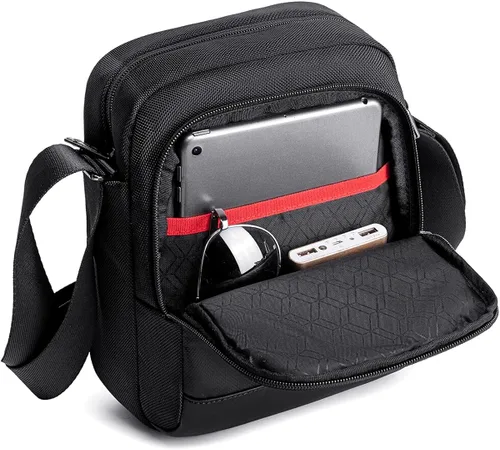 Vista 4 de Aisinivo Bolso de mensajero Bolsos de hombro Bolsos y bolsos de hombre Bolsos cruzados pequeños para hombres Bolsa de viaje