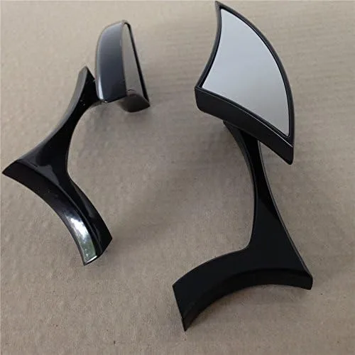 Vista 3 de HONGK- Black Mini Mirror Compatible with R1 R6 V-Max Xvs Virago Road Royal Vstar Warrior Cruiser [B01C0SQUC6]