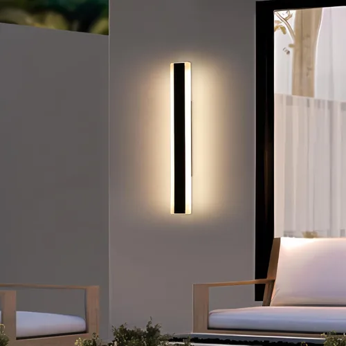 Vista 26 de Luces de Pared Modernas para Exterior de Casa, Apliques de Pared al Aire Libre de 23.6 Pulgadas, 3 Luces Color 3000K/4500K/6000K, Resistente al Agua