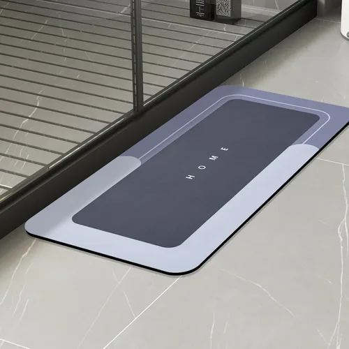 Vista 32 de Housego Tapete mágico de baño absorbente, alfombra de secado rápido, tapete mágico de baño antideslizante, alfombra de piso con respaldo de goma