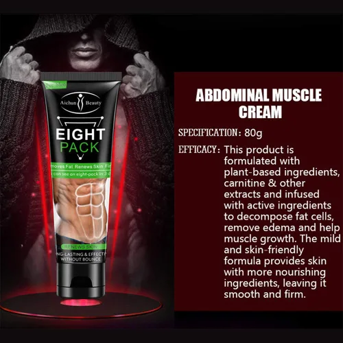 Vista 3 de AICHUN BEAUTY Paquete de ocho para hombres cintura fuerte Torso masculino líneas suaves prensa fitness vientre quemar grasa muscular quitar renueva