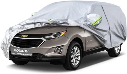 Vista 30 de KouKou Funda impermeable para automóvil SUV adecuada para BMW X1 de 2009 a 2025, 7 capas a prueba de viento para todo tipo de clima, cubierta