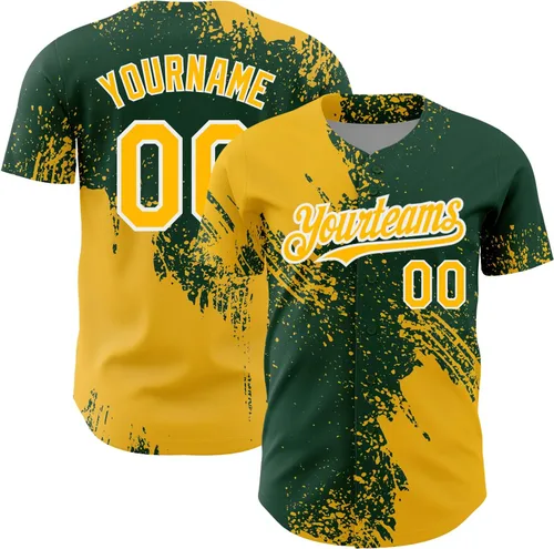 Vista 16 de Camiseta de béisbol personalizada con patrón de cepillo de béisbol, camisas de béisbol personalizadas, uniforme deportivo, número de nombre cosido