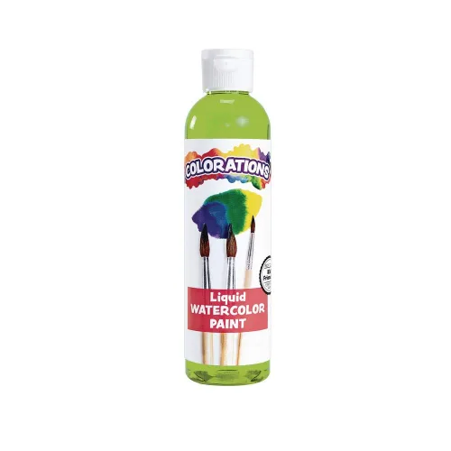 Vista 24 de Colorations Pintura líquida para acuarela sin parabenos, juego de 8 colores vibrantes, 8 onzas líquidas, no tóxica y fabricada en los Estados Unidos