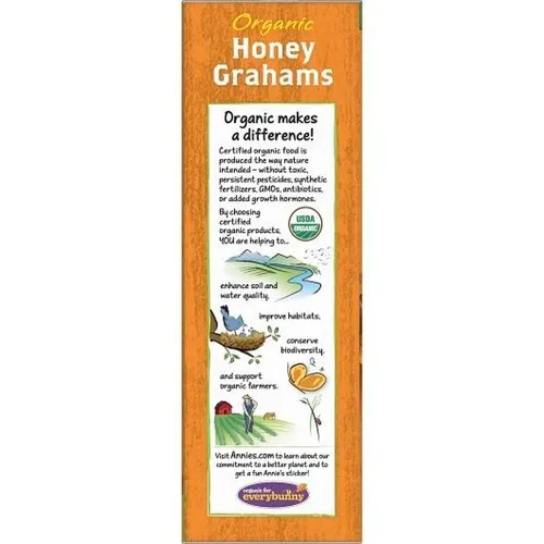 Vista 100 de Annie's Organic Chocolate Bunny Graham Snacks, 7.5 onzas