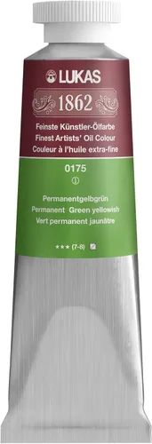 Vista 31 de Lukas 1862 Pintura al Óleo para Artistas Profesionales - Colores Tierra Amarillentos, 37 mL - Juego de 4 - Destacada Resistencia a la Luz, Sin